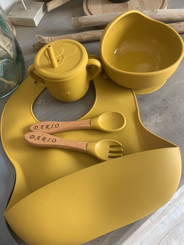 Bébé silicone kit repas - silicone,